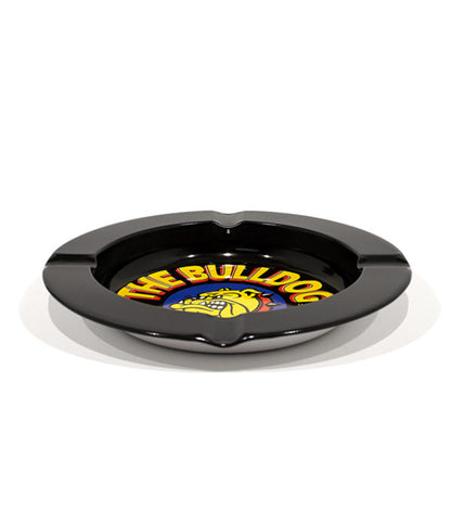 בולדוג מאפרת ברזל שחורה Bulldog Tin Ashtray