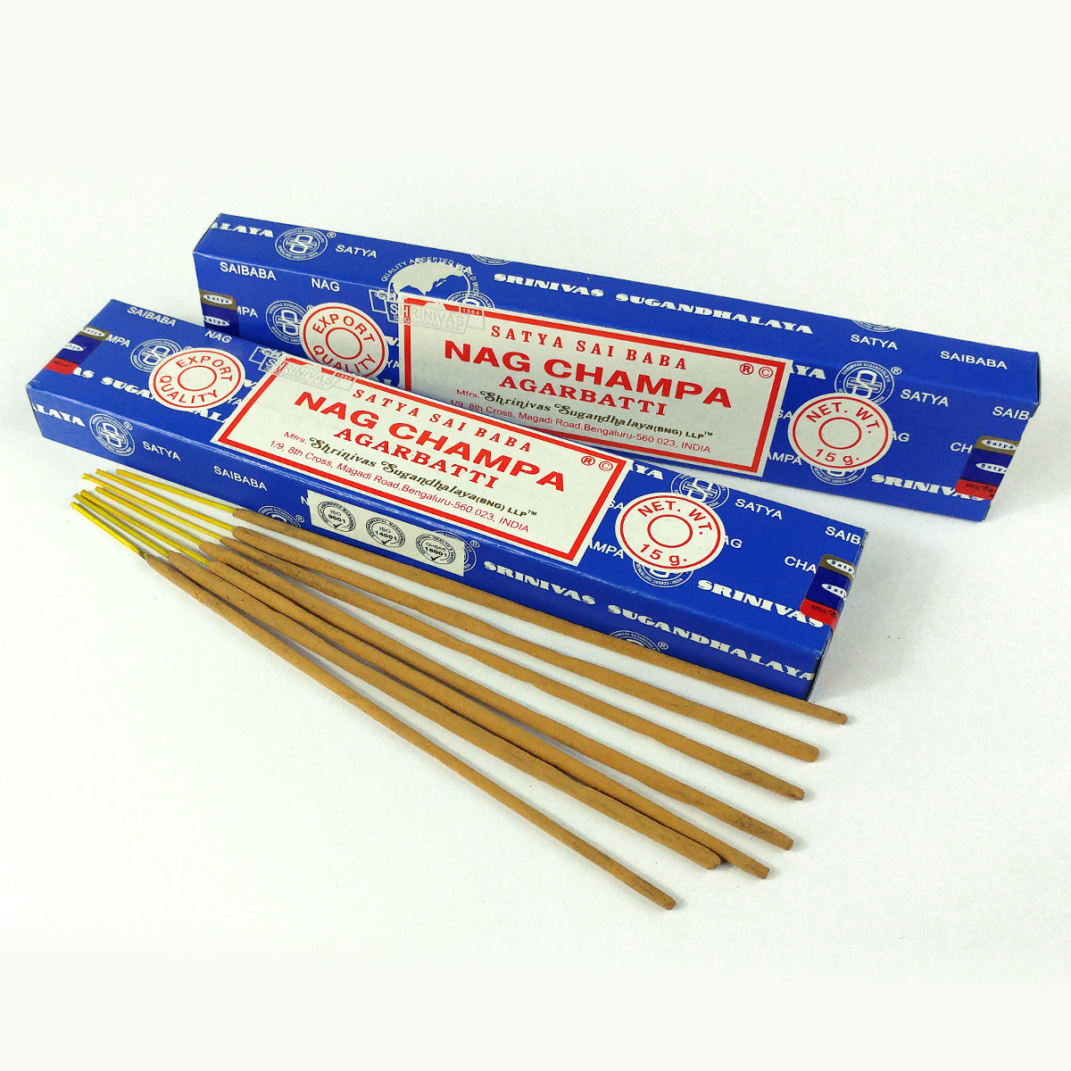 קטורת סאטיה נאג צ׳אמפה 15 גרם | Satya Nag Champa Agarbatti Incense Sticks 15g