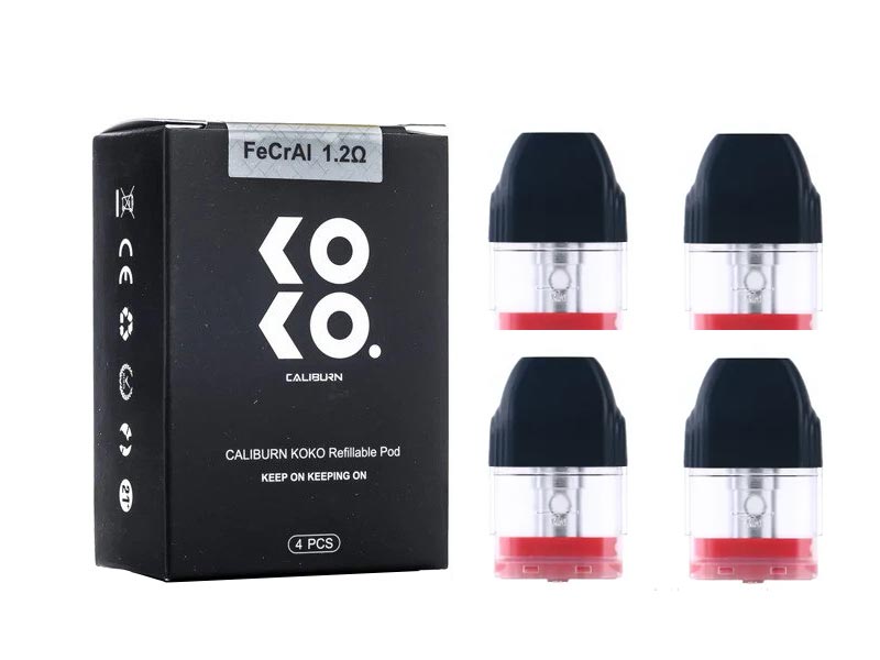 יו וול קאליברן/קוקו פודים 4 יח' | Uwell Caliburn/KOKO Pod Cartridge 4pcs/pack